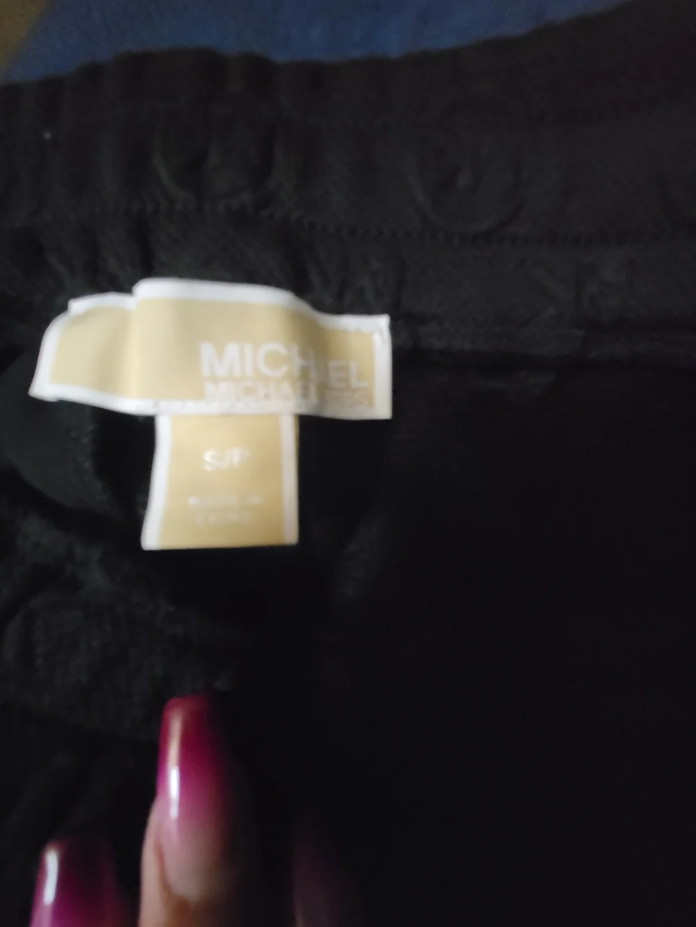Michael Kors Black Logo Jogger Pants